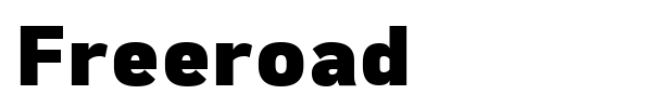 Freeroad font preview